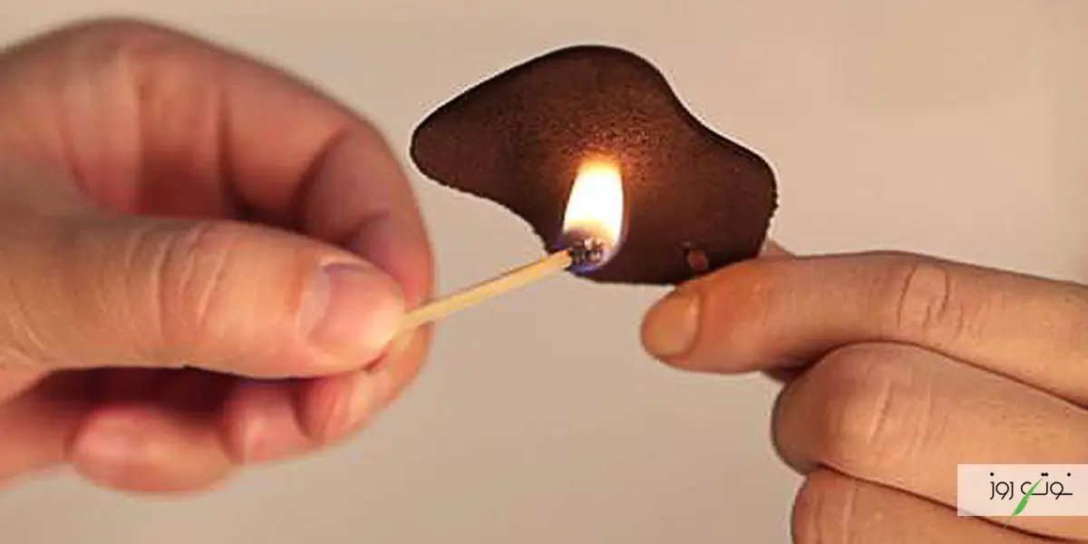 13 روش کاربردی برای تشخیص طبیعی و اصل بودن چرم 5 تست فندک برای تشخیص طبیعی بودن چرم