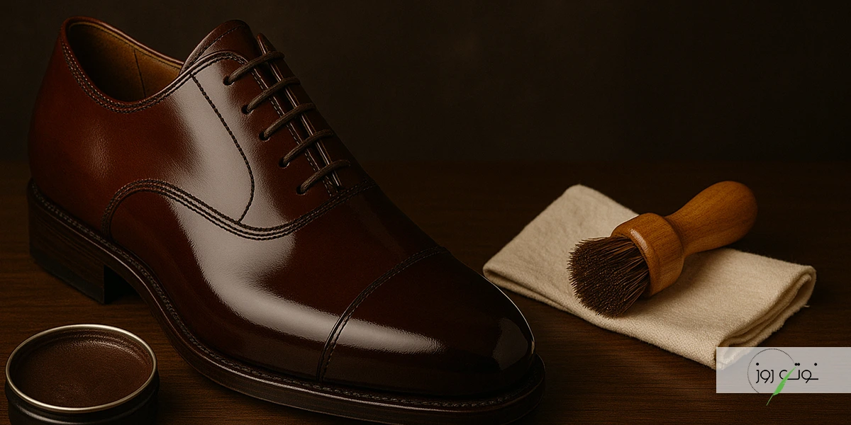 چگونه کفش چرم را براق کنیم؟ 3 براق شدن کفش چرم
